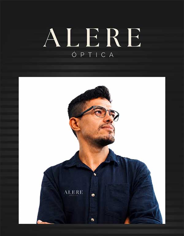 Alere Óptica – Logo e apresentação