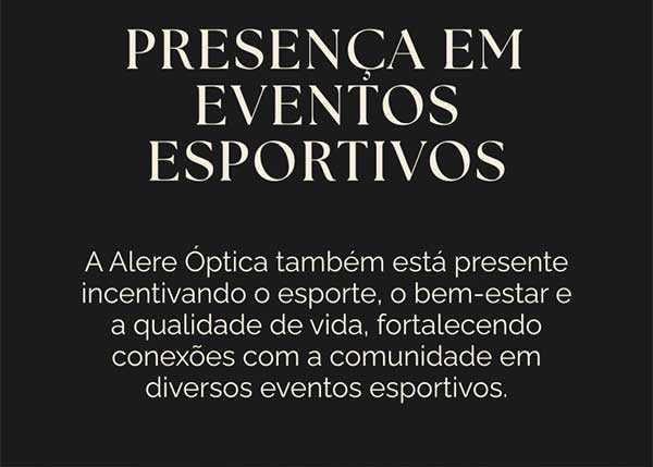Presença em Eventos Esportivos
